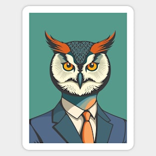Owl Man Sticker